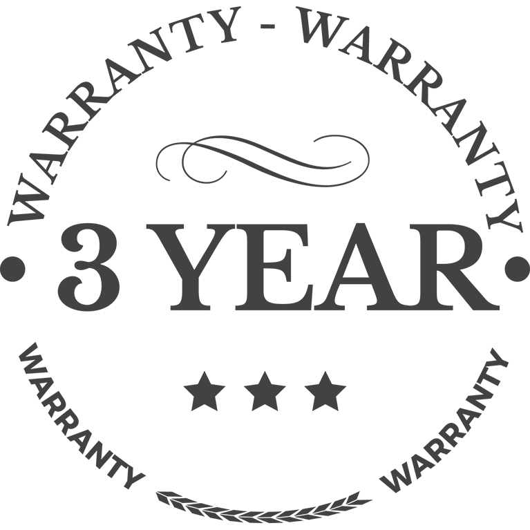 3 Year Warranty